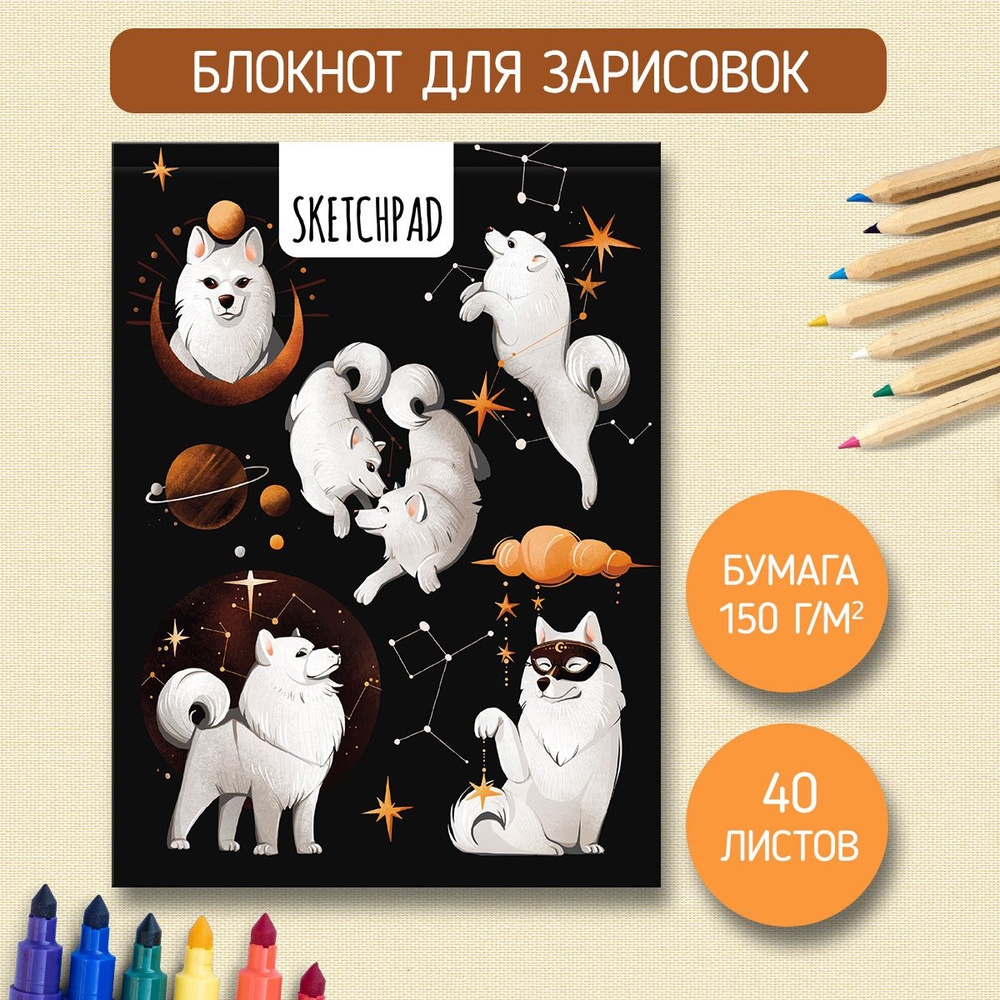 Скетчбук Sketchpad А5, листов: 40, шт #1