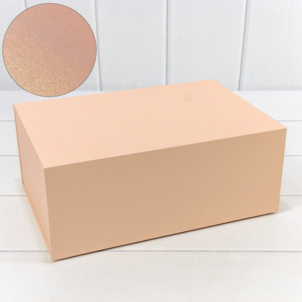 Коробка подарочная большая на магнитах 30х20х12 см, розовая  #1
