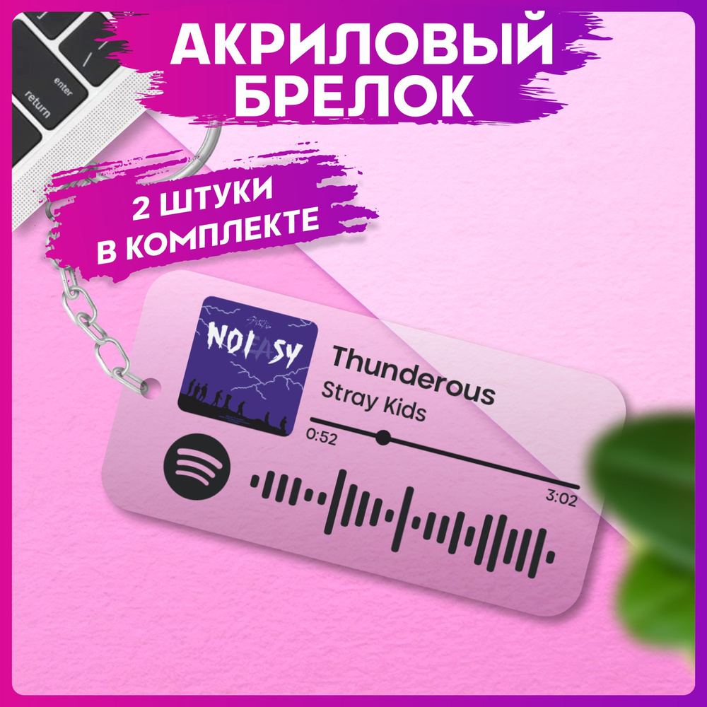 Брелок для ключей Spotify кпоп stray kids парные аксессуары #1