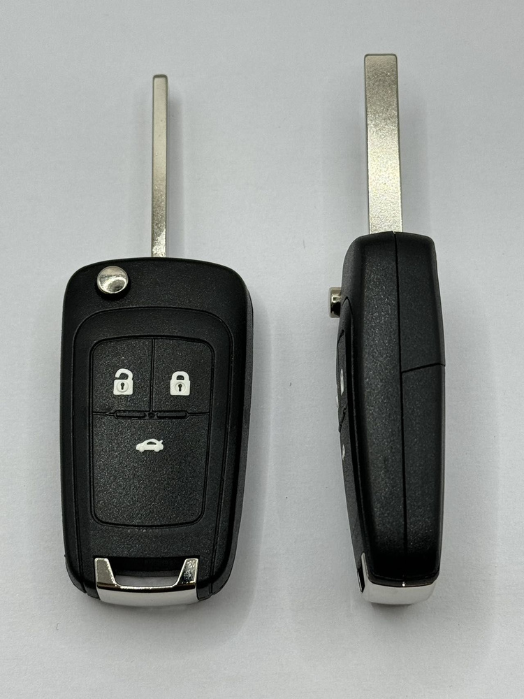 Корпус выкидного ключа Opel OP-11P HU100 3кн. #1