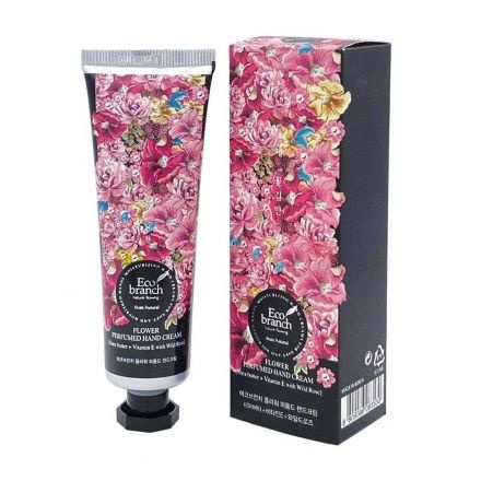 Eco branch Крем для рук Flower Perfumed Hand Cream Shea Butter With Rose #1