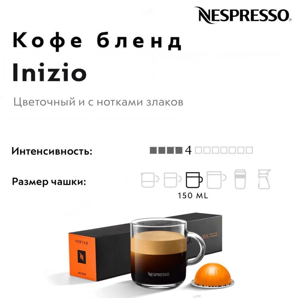 Кофе в капсулах Nespresso Vertuo Inizio #1
