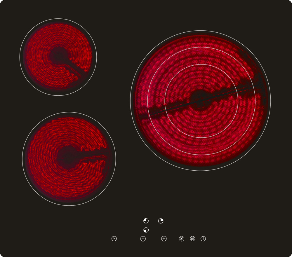 ESSEN Электрическая варочная панель EH6303B, черный #1