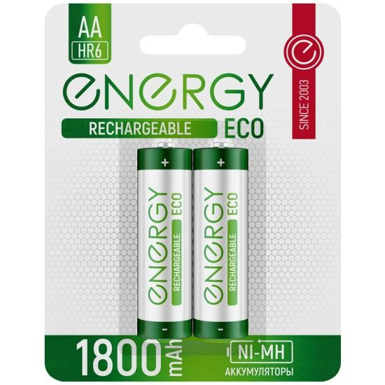 Аккумулятор Energy Eco NIMH-1800-HR6 (АА) 2шт. #1