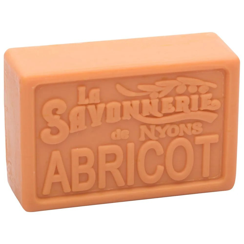Твердое мыло для рук и тела с абрикосом, прямоугольное 100 гр. La Savonnerie de Nyons, Франция.  #1