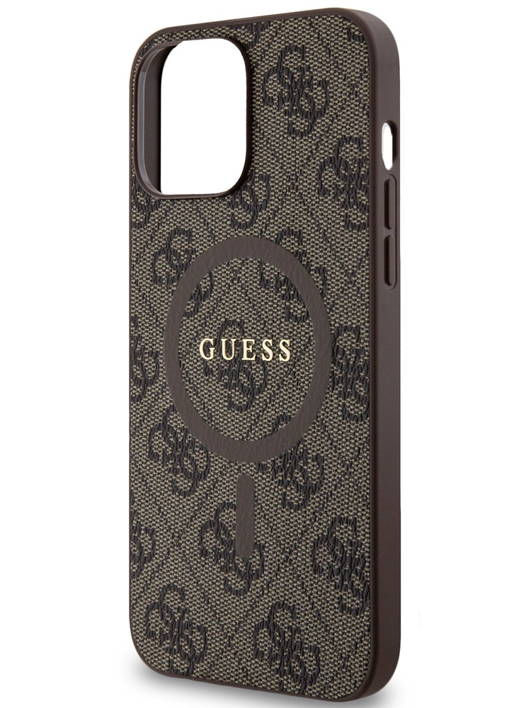 Чехол Guess PU leather MagSafe на Apple iPhone 13 Pro Max / для Айфон 13 Про Макс из экокожи, с функцией #1