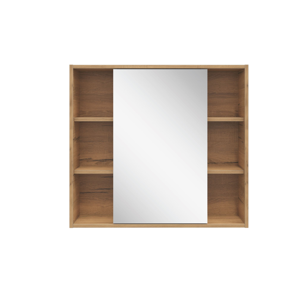 Зеркальный шкаф подвесной SanStar Lavanti 80 для ванной комнаты Дуб вотан  #1