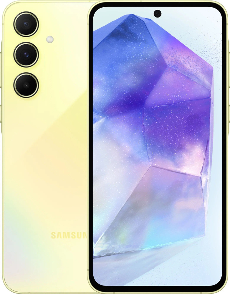 Samsung Смартфон Galaxy A55 5G Global 8/128 ГБ, желтый #1