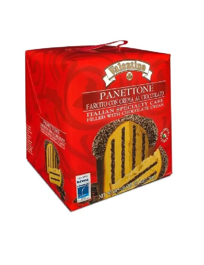 Итальянский Кекс Valentino Panettone (Шоколадный Крем), 750 г #1