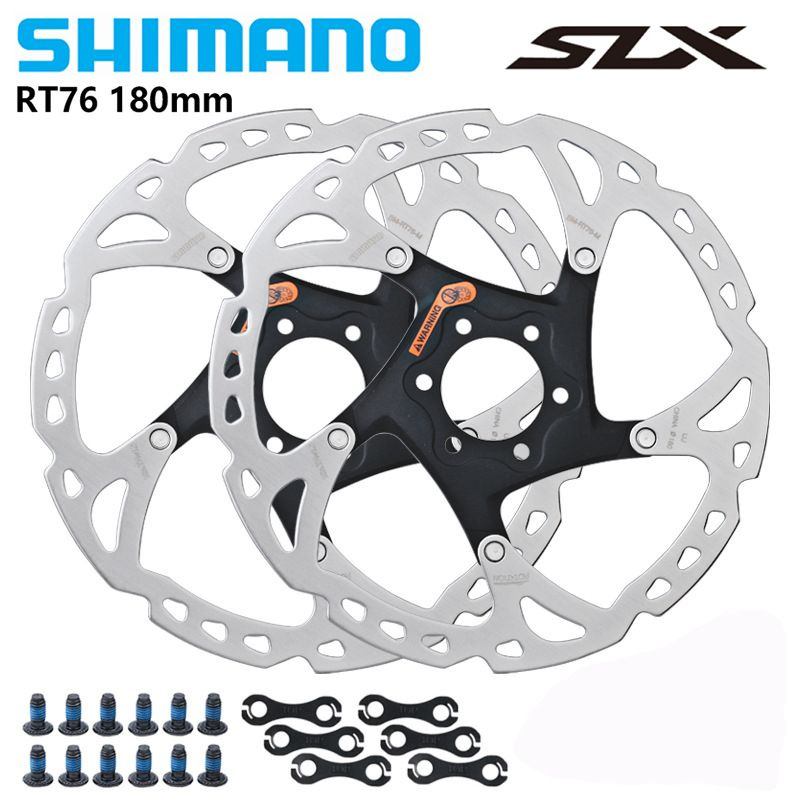 Тормозной диск Shimano SM-RT76, 180мм, крепление 6 болтов, нержавеющая сталь, без коробки (OEM), 2 шт. #1