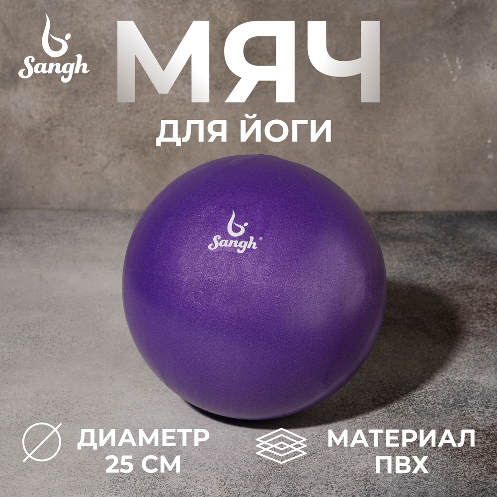 Мяч для пилатеса и йоги Sangh, диаметр 25 см, вес 100 г #1