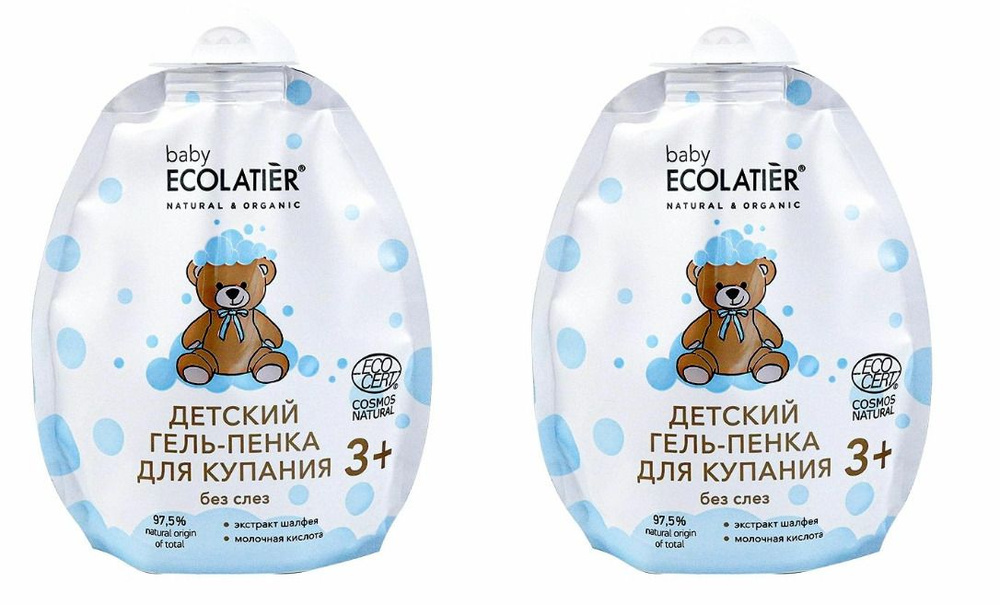 Ecolatier Гель пенка для купания, baby 3+, 250мл., 2 уп. #1