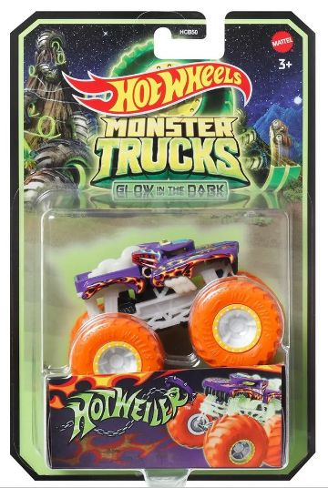 Машинка Hot Wheels Monster Trucks светящийся Hotweiler / Хот Вилс Монстр-трак / HRB07  #1