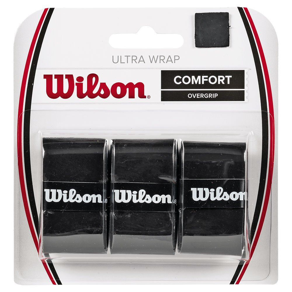 Намотка для теннисной ракетки Wilson Ultra Wrap Comfort Overgrip 3шт. чёрный  #1