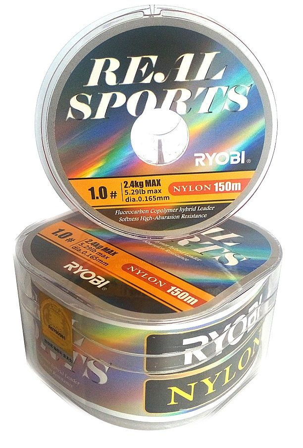 Леска RYOBI Real Sports 150m, #3.0, 0.285mm, 7.4kg, оливковая #1