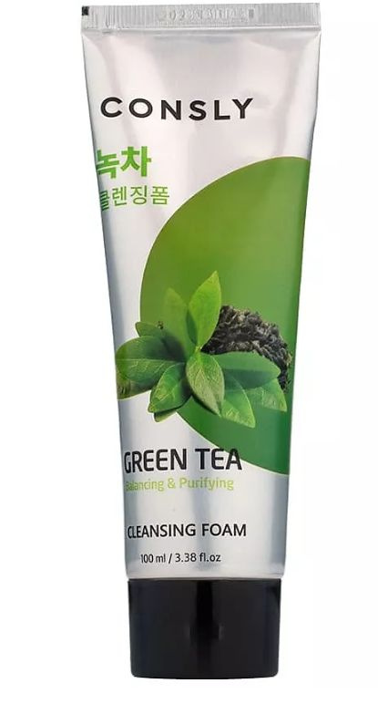 CONSLY Пенка для умывания балансирующая кремовая с экстрактом зеленого чая Green Tea Balancing Creamy #1