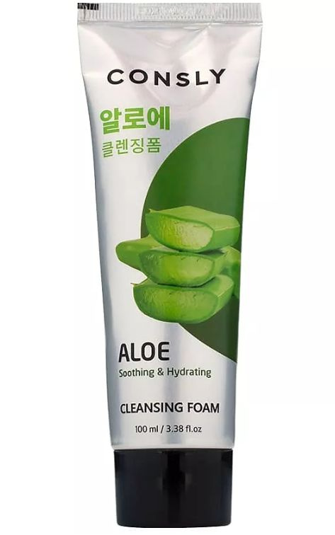 CONSLY Пенка для умывания успокаивающая кремовая c экстрактом алоэ вера Aloe Vera Soothing Creamy Cleansing #1