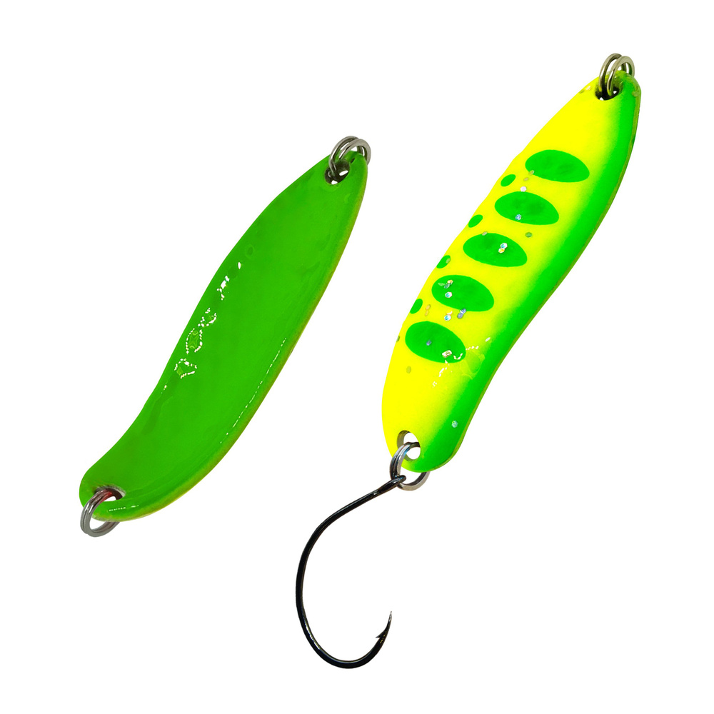 Блесна для рыбалки D-Ocean YOKO-S 7 g, цвет 133(Green) колеблющаяся, колебалка на форель  #1