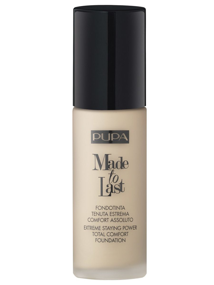 Pupa Жидкое тональное средство Made To Last Total Comfort Foundation, 001 Light Ivory, 30 мл  #1