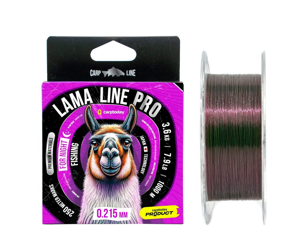 Леска Carptoday Lama Line Pro 0.215 мм (3,6кг / 7,9lb) 1000м #1