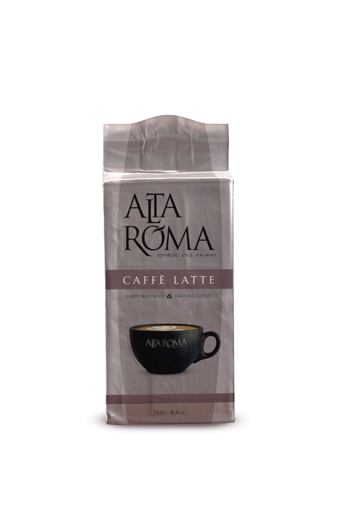 Кофе молотый Alta Roma Caffe Latte, робуста, 250г #1