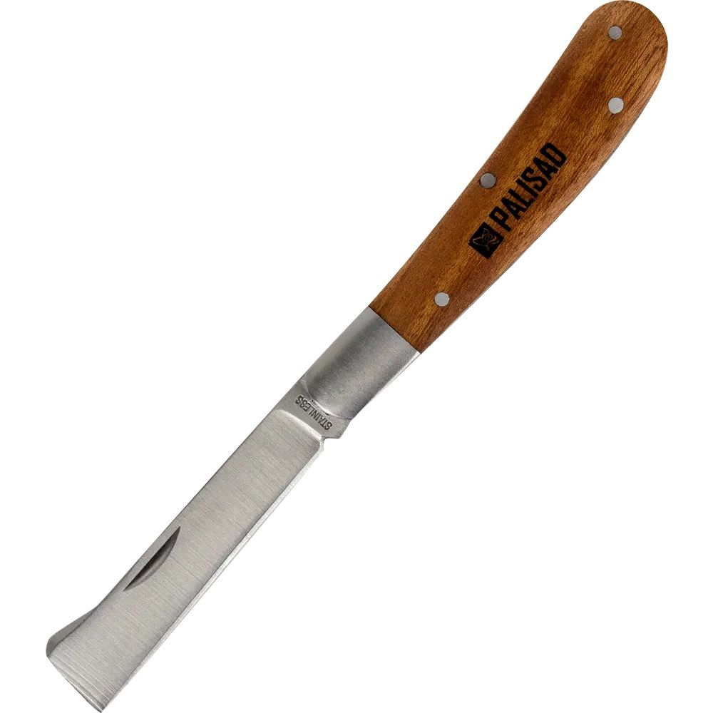 Нож для прививок, деревянная рукоятка #1