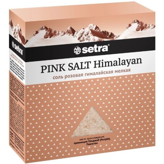 Setra Соль Гималайская розовая мелкая, 500 г #1