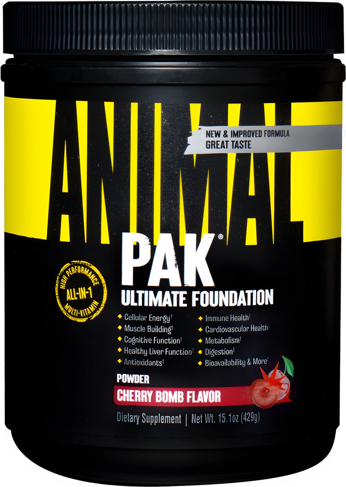 Комплексный мультивитаминный продукт "Вишневая бомба" / Universal / Animal Pak Powder Cherry Bomb Flavor #1