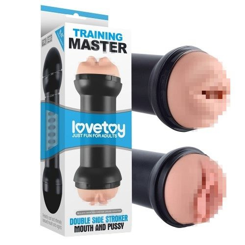 Мастурбатор 2 в 1 Traning Master Double Side Stroker-Mouth and Pussy #1