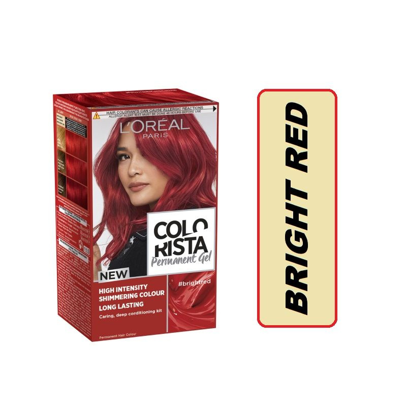 Стойкая краска для волос Loreal Colorista Permanent Gel, Bright Red #1