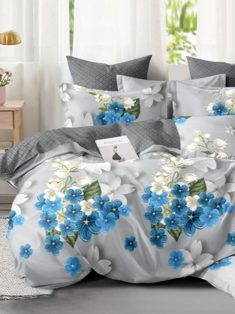 Art Cotton Комплект постельного белья, Сатин, 1,5 спальный, наволочки 70x70  #1