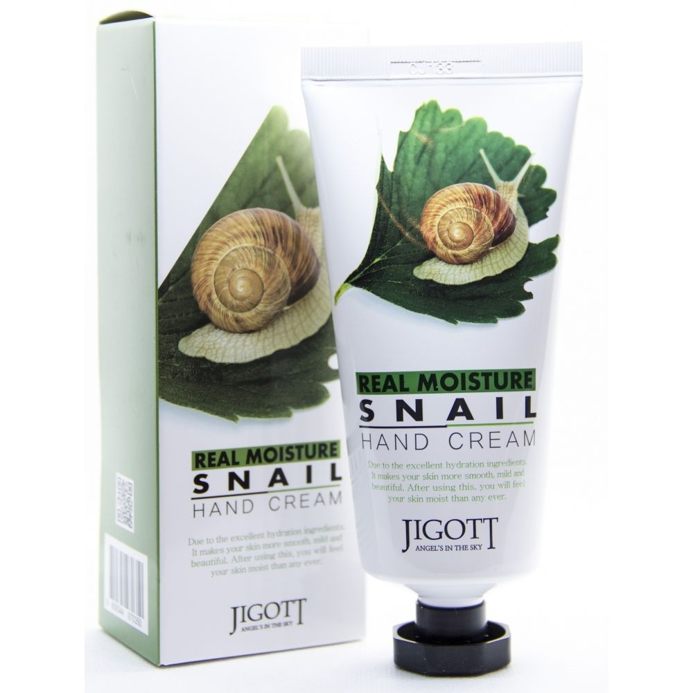 Увлажняющий крем для рук с муцином улитки Jigott Real Moisture Snail Hand Cream, 100 мл  #1