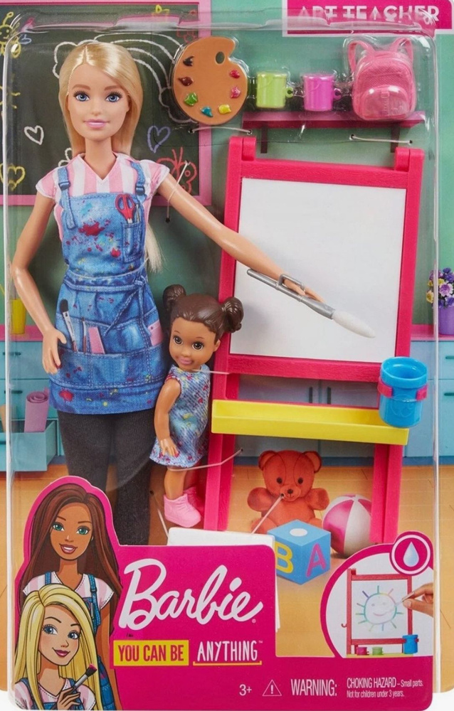 Набор игровой Barbie DHB63, Учитель рисования Блондинка #1