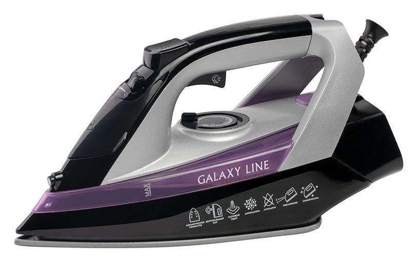 Утюг Galaxy Line GL 6128 2200Вт черный/фиолетовый #1