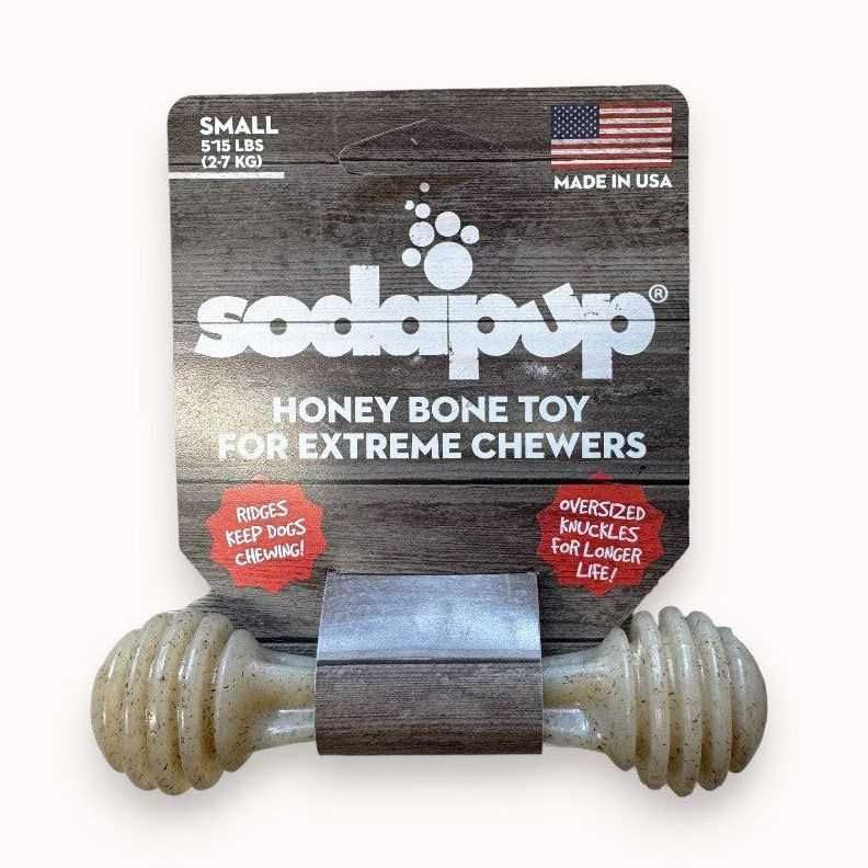 Sodapup Honey Bone Медовая Косточка Ультра-прочная игрушка для собак, Small  #1