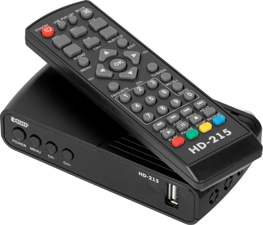 Ресивер DVB-T2 Сигнал Эфир HD-215, черный #1