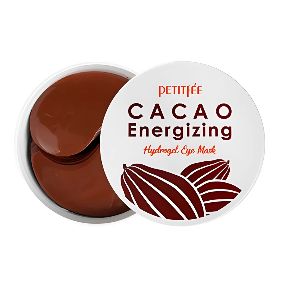Petitfee Тонизирующие гидрогелевые патчи с какао Cacao Energizing Hydrogel Eye Patch, 60 шт.  #1