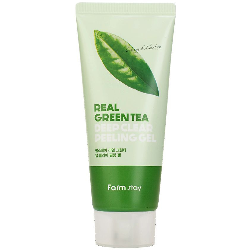 Пилинг гель с зеленым чаем REAL GREEN TEA Deep Clear Peeling Gel 100 мл #1