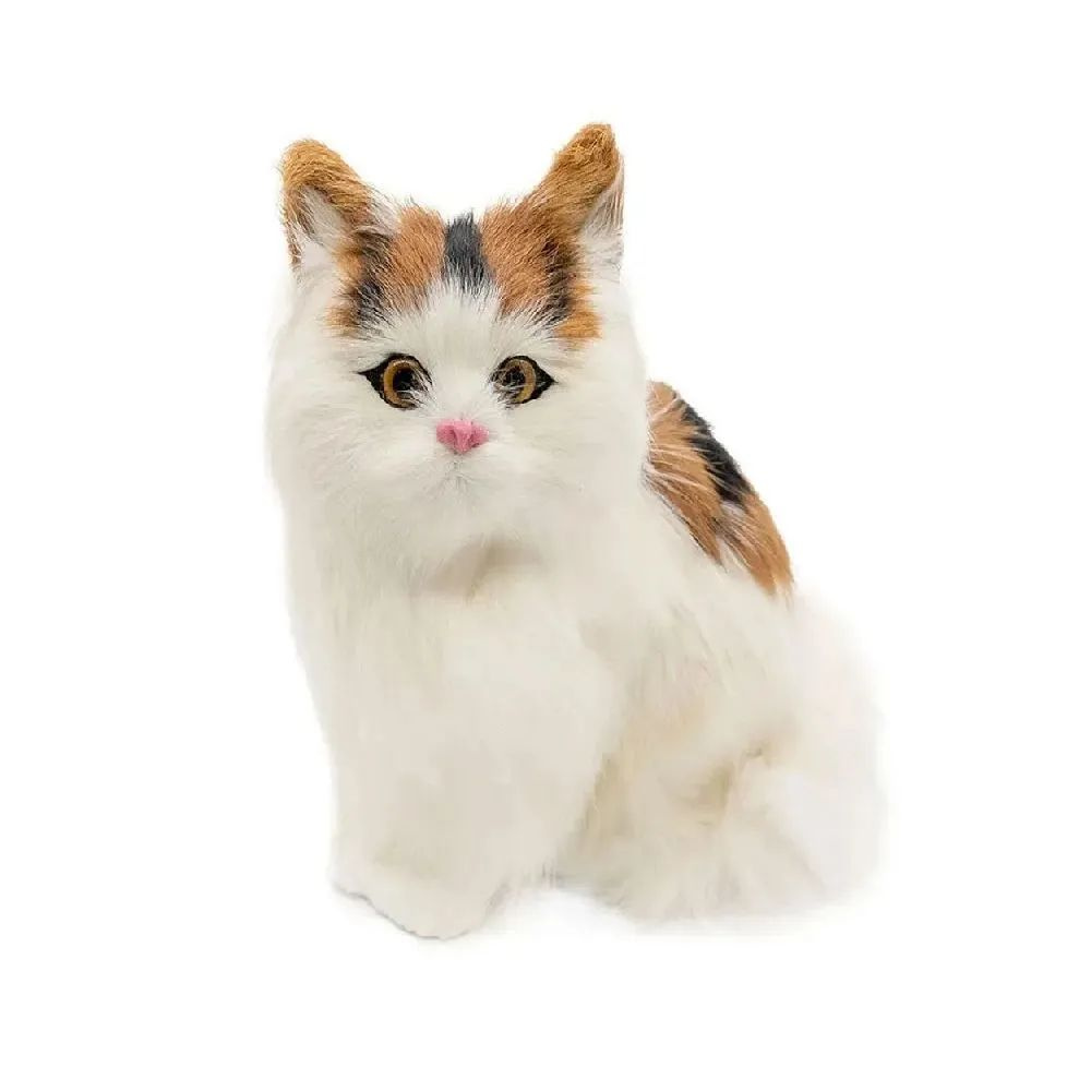 Фигурка "Котёнок", из натурального меха с голосом #1