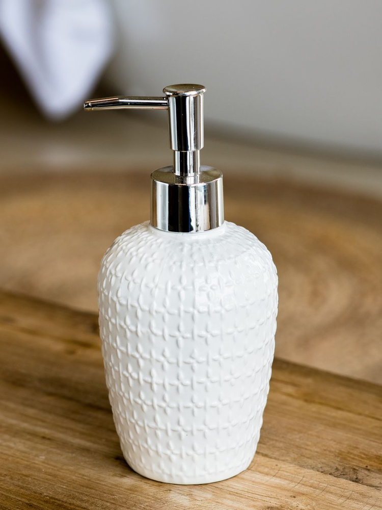 Диспенсер для жидкого мыла керамический ND Play "Topaz" / Дозатор для моющего средства для ванной и кухни #1