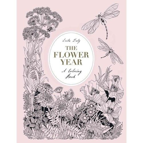 The Flower Year: A Coloring Book #1
