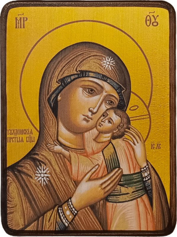 Икона Галичская-Чухломская Божией Матери, размер 14 х 19 см  #1