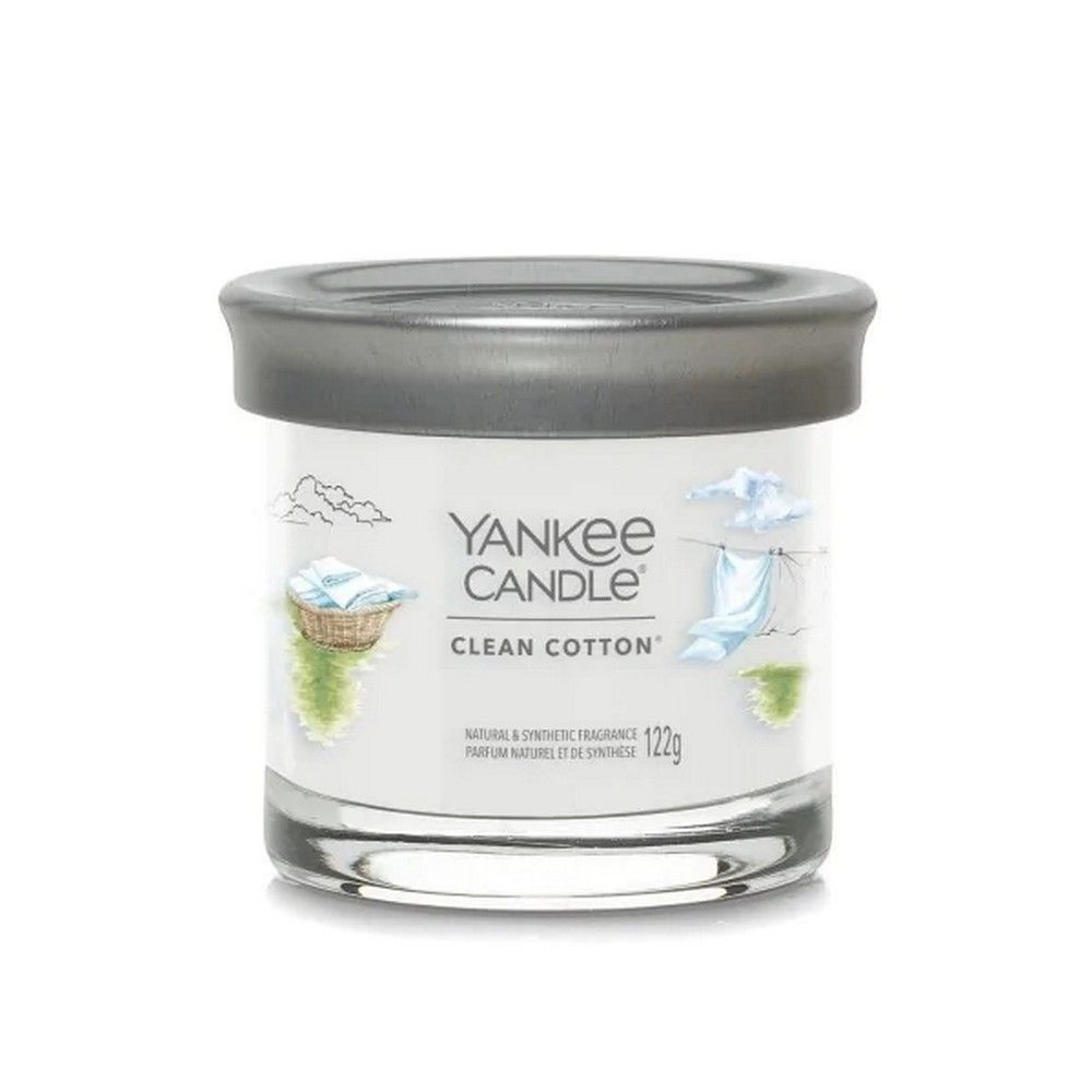 Yankee Candle Свеча ароматическая "Чистый хлопок", 7 см х 8 см, 1 шт  #1