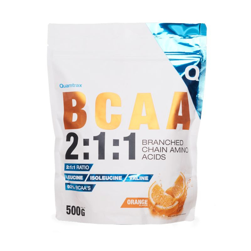 BCAA спорт питание порошок 500 гр (100 порций), Quamtrax Аминокислоты BCAA 2:1:1 для роста мышц, вкус #1