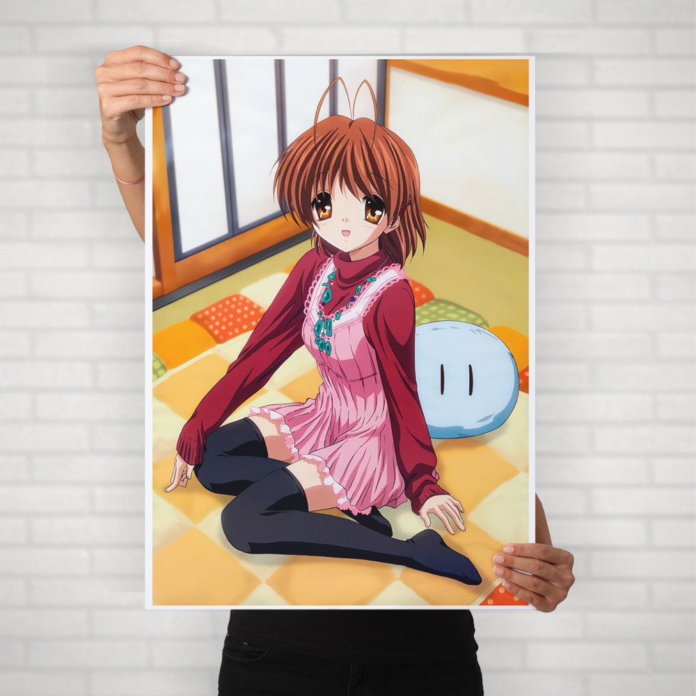 Плакат на стену для интерьера Кланнад (Clannad - Нагиса Фурукава 5) - Постер по аниме формата А1 (60x84 #1