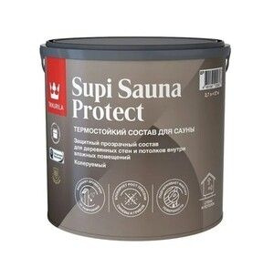 Антисептик Tikkurila Supi Sauna Protect для бань и саун бесцветный 2,7 л  #1
