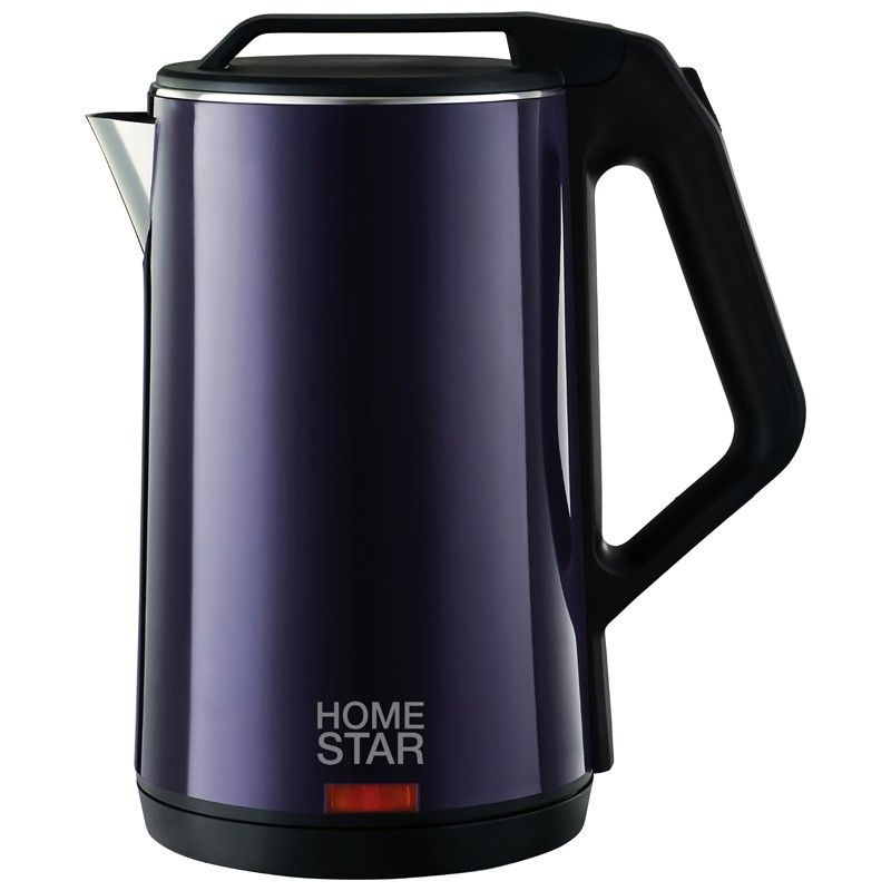 Чайник электрический HomeStar HS-1036 Фиолетовый (диск, 1,8л), 1,5кВт, двойной корпус, 102758 (арт. 812973) #1