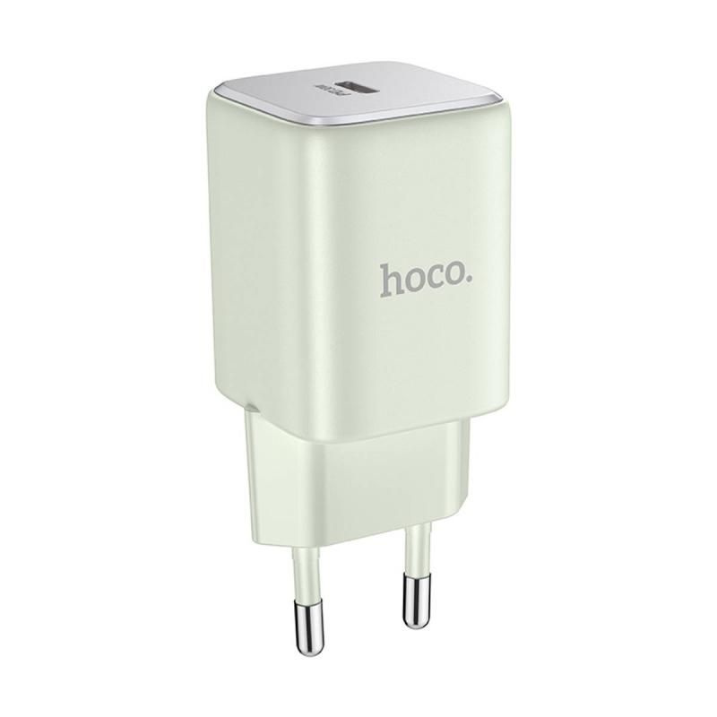 Сетевое зарядное устройство USB Hoco N43 (30W/порт USB-C PD <зеленый>  #1