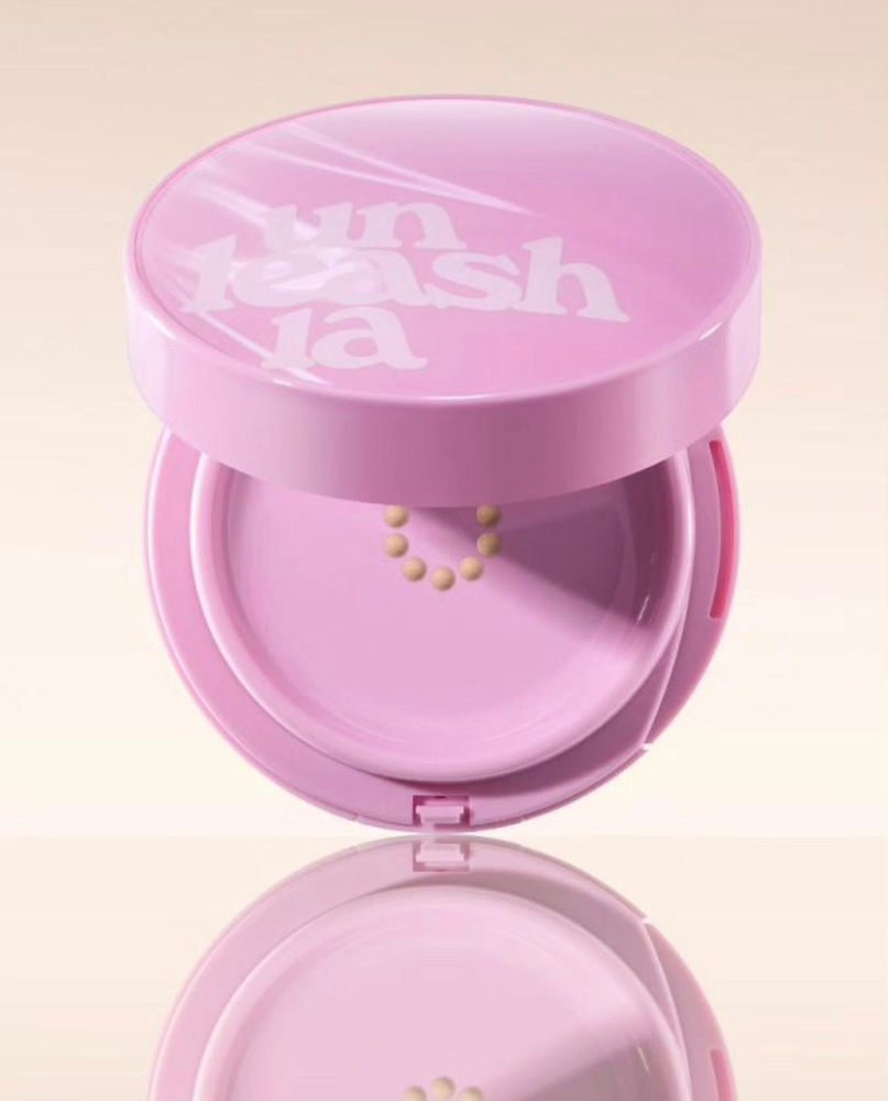 UNLEASHIA Don't Touch Glass Pink Cushion № 21N Hyaline - Тональный кушон с влажным финишем (15 гр)  #1