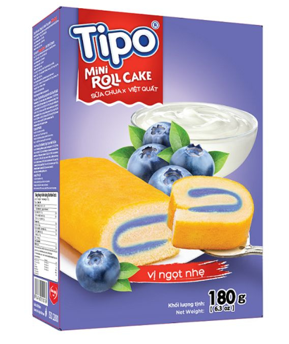 Бисквитный торт Tipo Blueberry Yogurt, 180 г #1